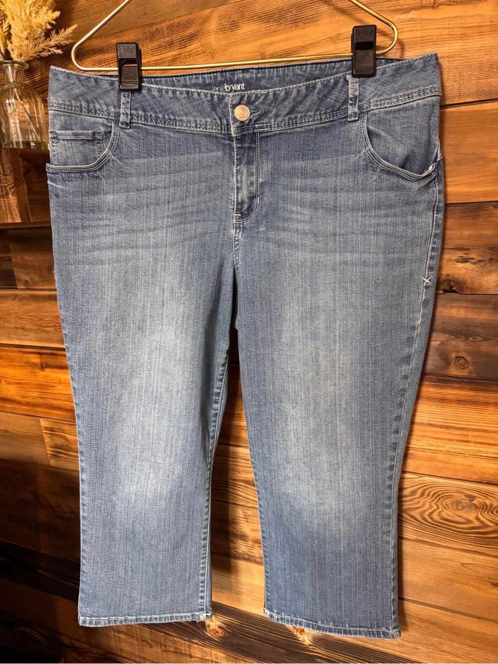 Lane Bryant Genius Fit Light Blue Women’s Crop Jeans Plus Size 20